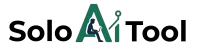 A green "A" and "I" with a silhouette of a person sitting and using a laptop inside the "A"; the dot on the "I" is connected by a line.